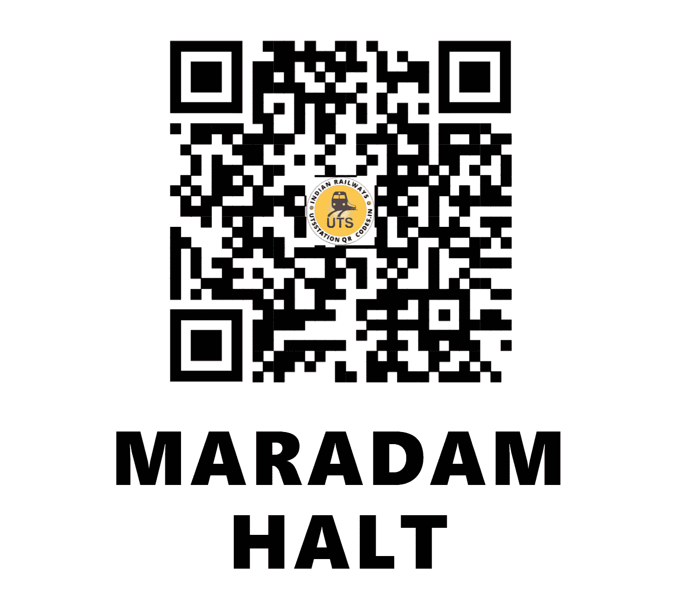 UTS QR Code for MARADAM HALT - MQJ - EO (ANDHRA PRADESH)